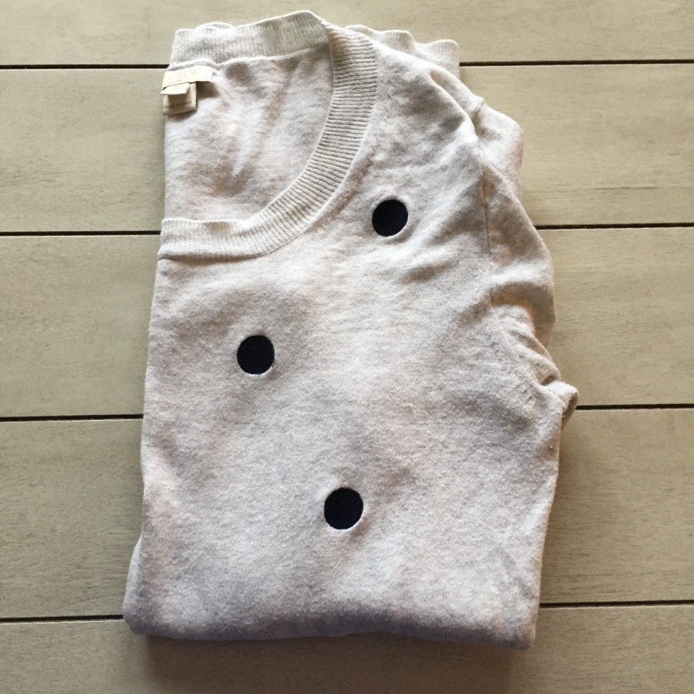 J.Crew Factory Polka Dot Sweater